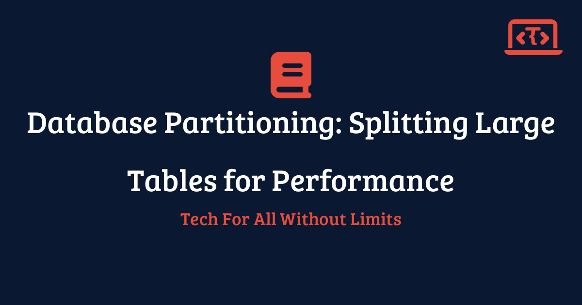 Database Partitioning: Splitting Large Tables for Performance | Techy ...
